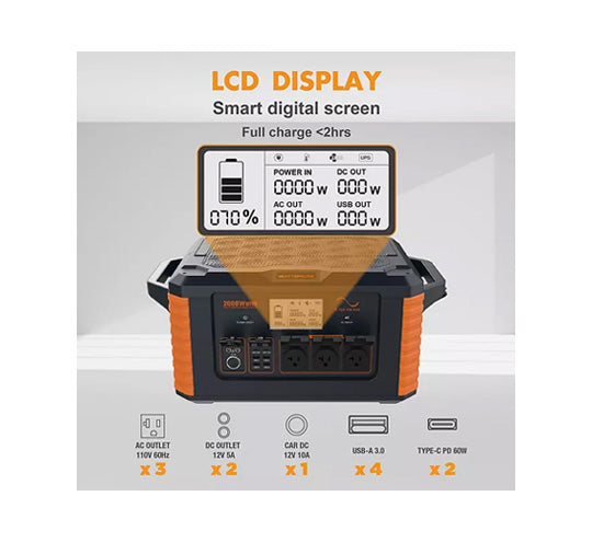 WATTBRICKS 2,264 Watts Horas + PLACA SOLAR DE 200W