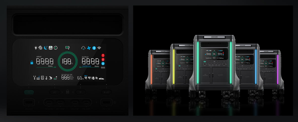 Batería Zendure SuperBase V 6.4KWh | 6438Wh + Placa Solar 400W.