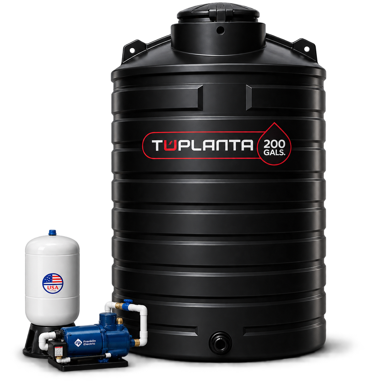 Cisterna G200 estándar | Instalada con Home by Tu Planta | 200 galones