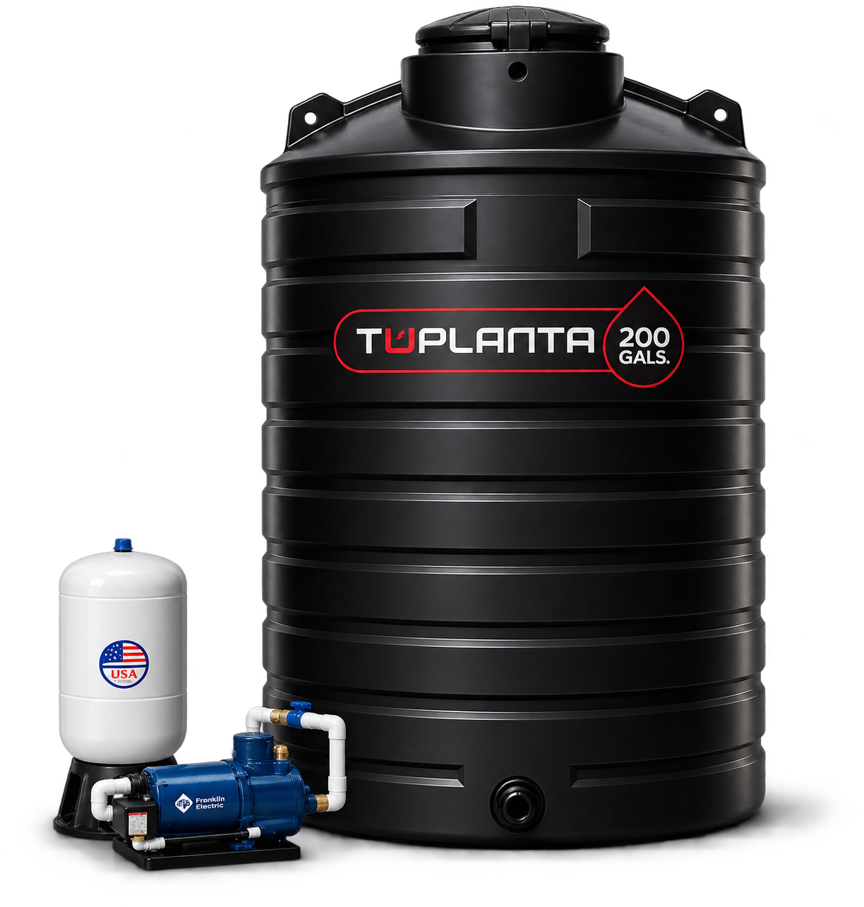 Cisterna G200 estándar | Instalada con Home by Tu Planta | 200 galones