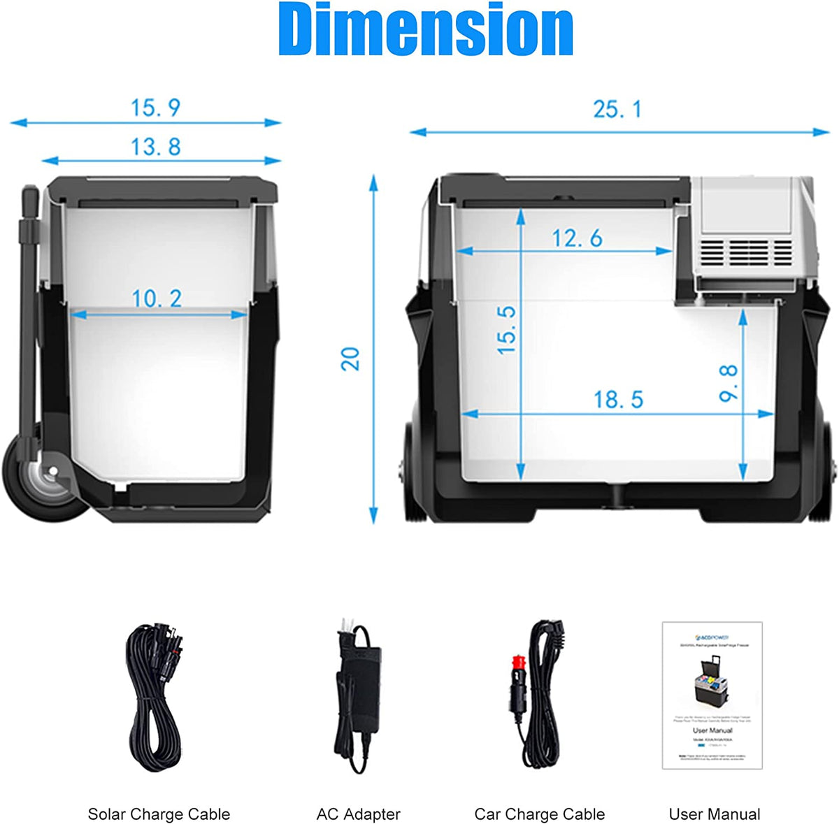 Lucas 🌤Solar Cooler | P50L (50 Litros)
