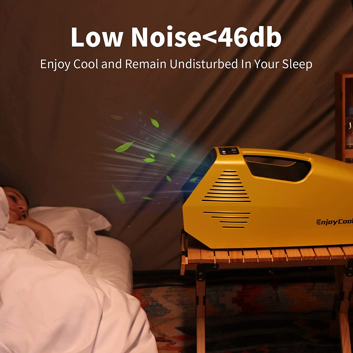 Enjoy Cool Power by Panasonic | Aire acondicionado portátil más ligero del mercado. 24 V, 220 W | No Incluye batería ni placa solar.