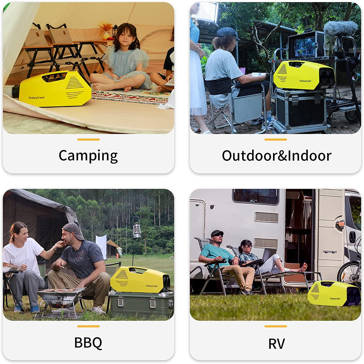 Enjoy Cool Power by Panasonic | Aire acondicionado portátil más ligero del mercado. 24 V, 220 W | No Incluye batería ni placa solar.