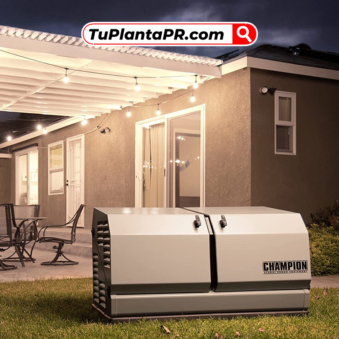 14Kw Champion Power | Generador Electrica de Gas Propano + Tranfer Switch Automático.