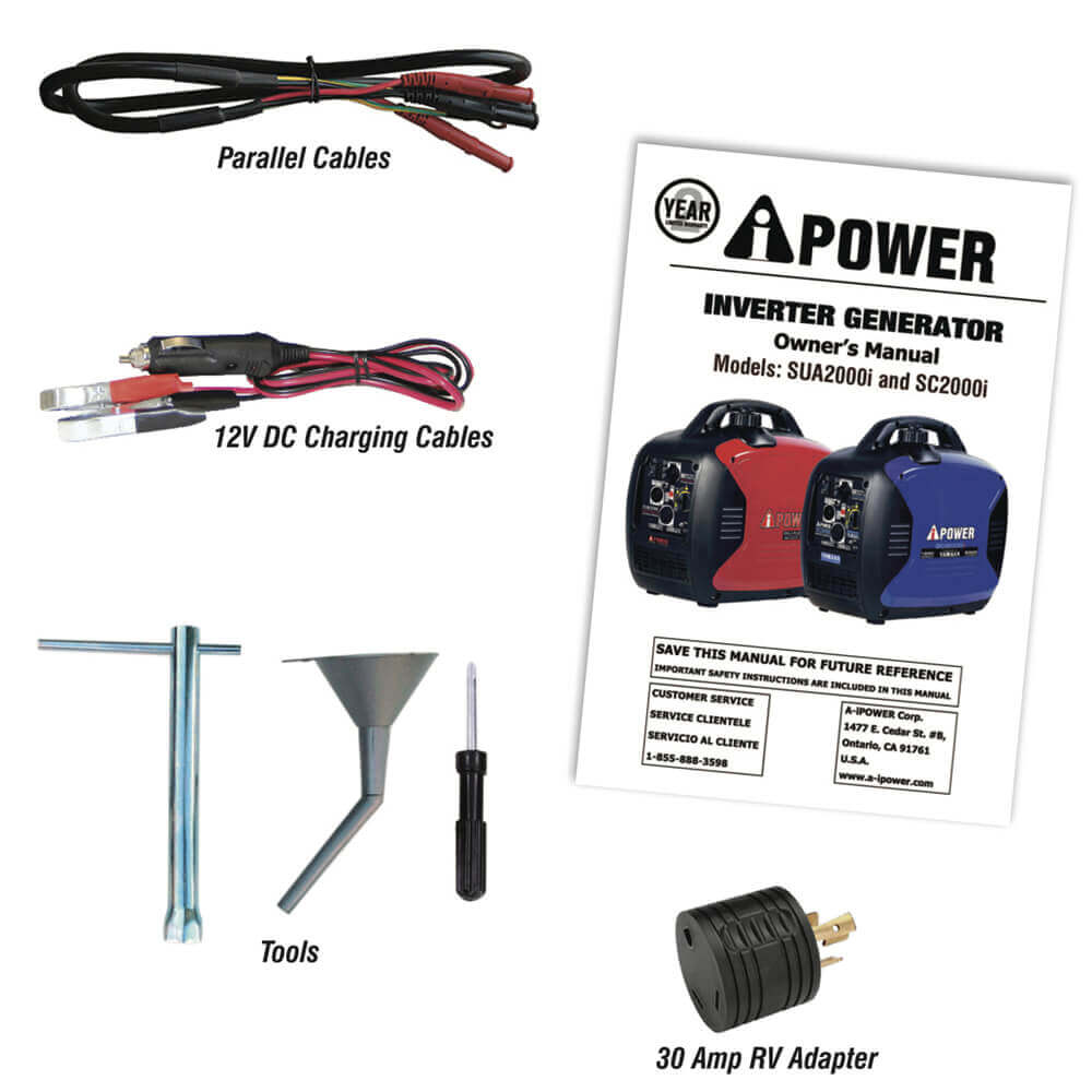 A-iPower SC2000i Generador 𝐈𝐧𝐯𝐞𝐫𝐭𝐞𝐫 con motor 𝐘𝐀𝐌𝐀𝐇𝐀 | SUPER SILENCIOSA (BLACK FRIDAY)