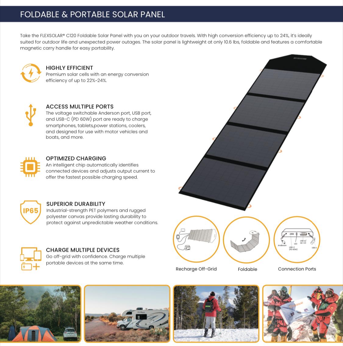 PLACA SOLAR TIPO MALETÍN ☀️ 200 Watts